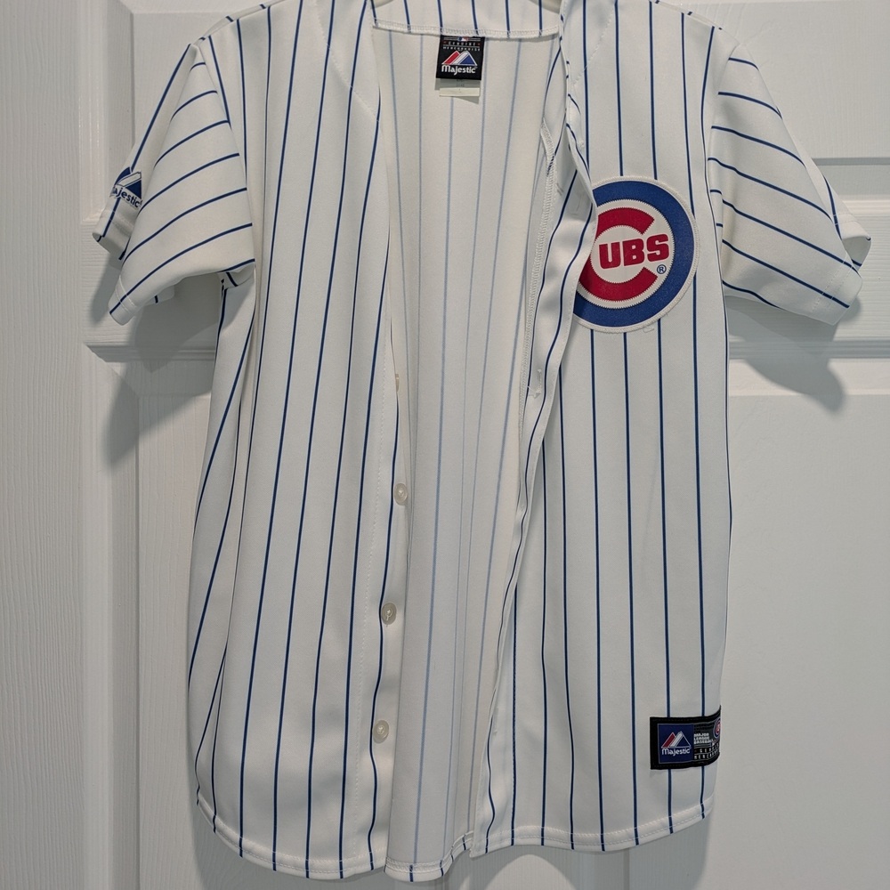 Majestic Chicago Cubs Striped Jersey